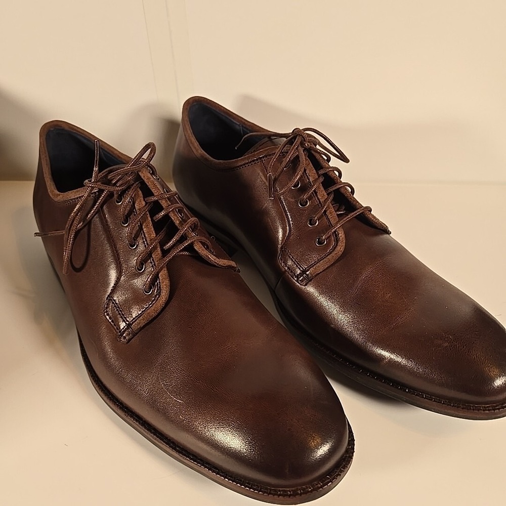 COLE HAAN Chestnut Dress shoes size 11.5 M Warner Grand Pstmnox C29030